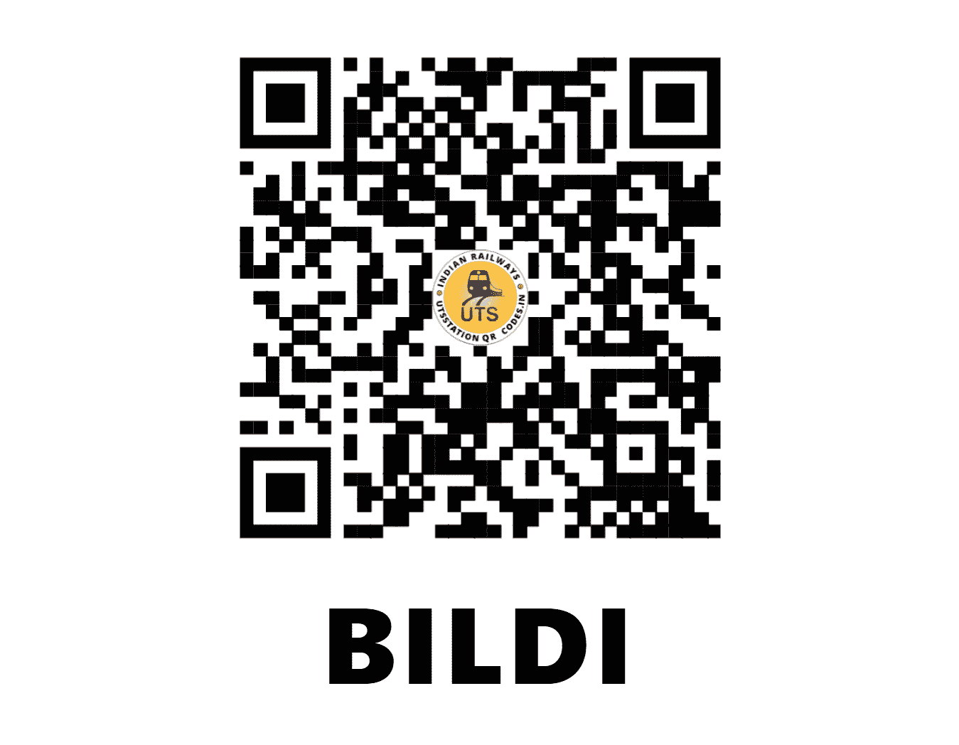 UTS QR Code for BILDI - BILD (WR - MADHYA PRADESH)